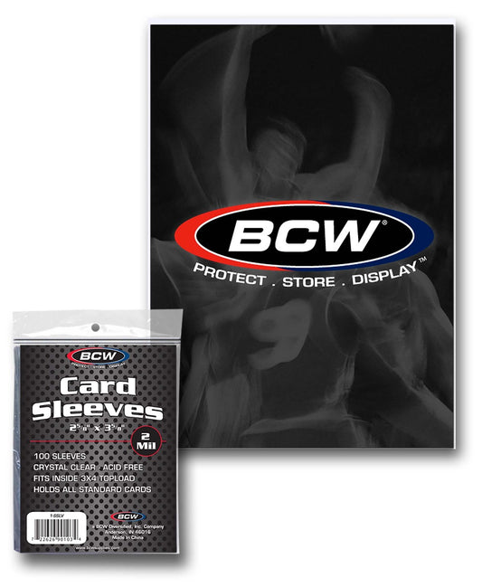 BCW - Standard Card Sleeves 100ct Case BACKORDERED