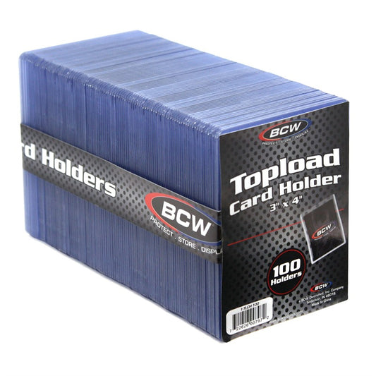 BCW - 3x4 Topload Card Holder - Standard - 100ct - BACKORDERED