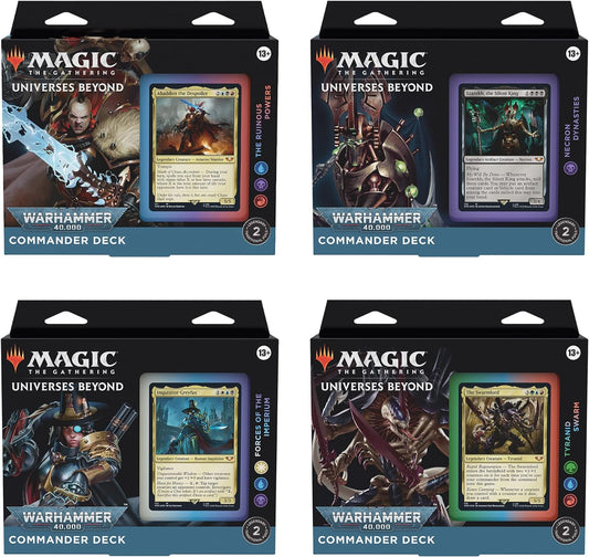 Magic: The Gathering -  Universes Beyond Warhammer 40,000 Commander Deck Bundle